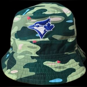 New Era Blue Jays Reversible Bucket Hat S/M - Golf Print